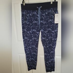 NWT Athleta Navy Floral Joggers